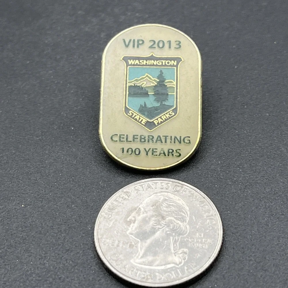 VIP 2013 Washington State‎ Parks Celebrating 100 Years Lapel Hat Pin
